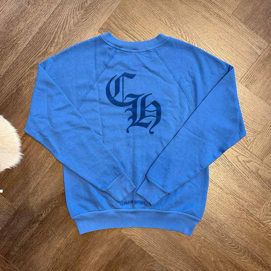 Chrome Hearts Triple Patch Blue Sweatshirt - 2