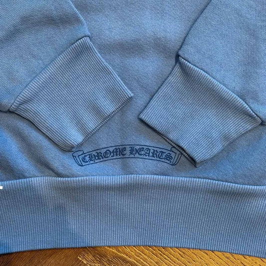 Chrome Hearts Triple Patch Blue Sweatshirt - 4