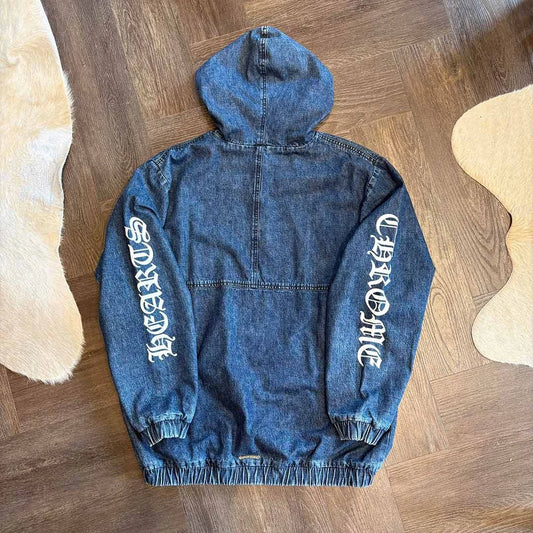 Chrome Hearts Triple Patch Denim Jacket Blue - 2