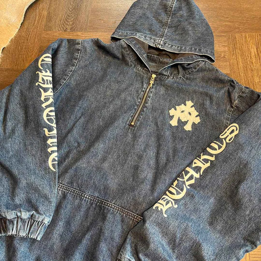 Chrome Hearts Triple Patch Denim Jacket Blue - 3