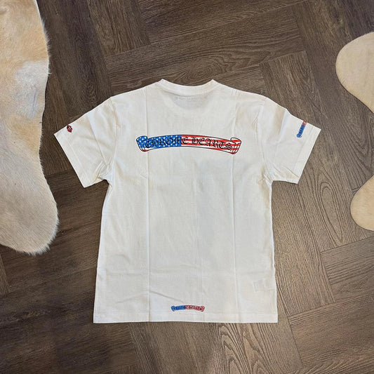 Chrome Hearts USA White Scroll T-Shirt - 2