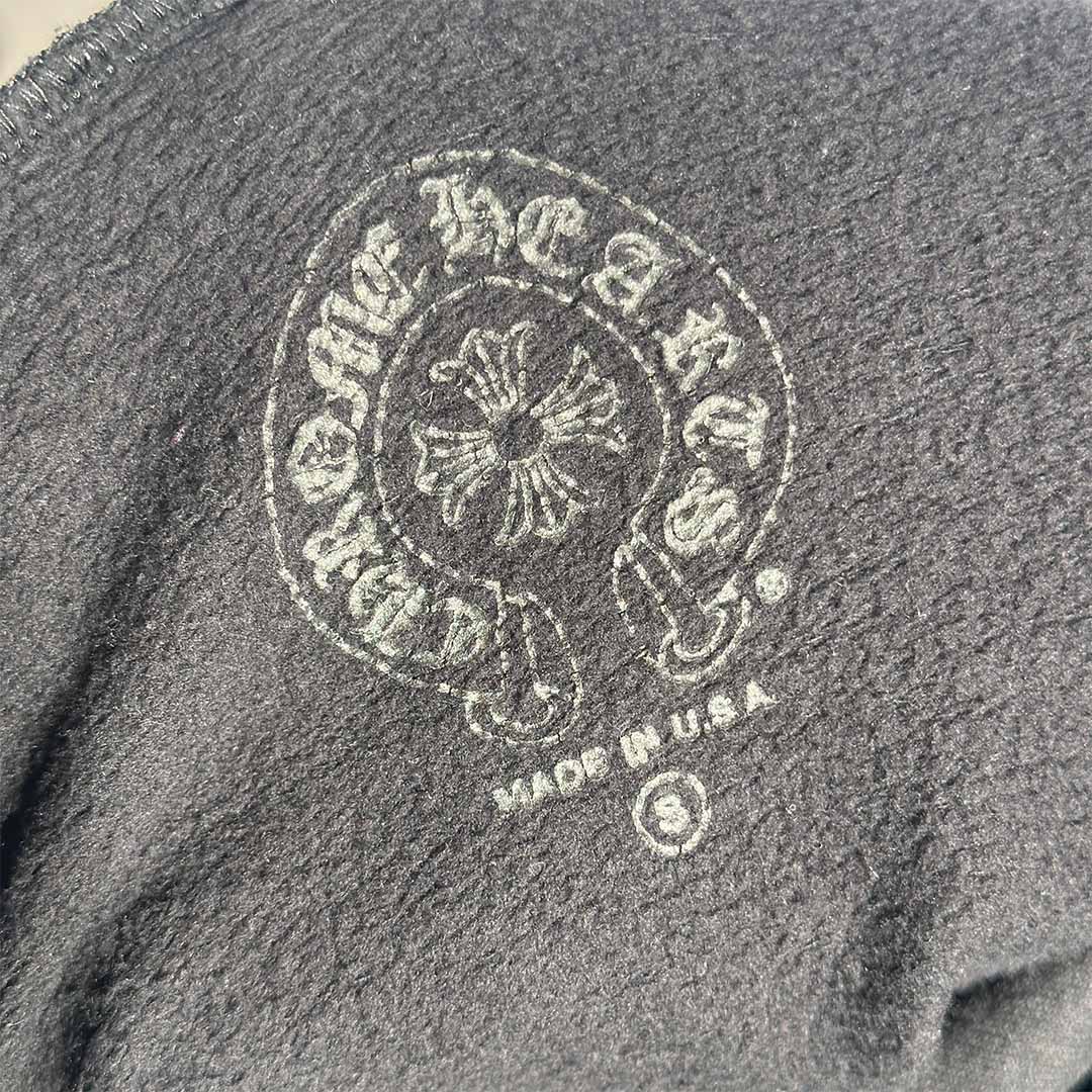 Chrome Hearts Vertical Logo Hoodie Black Brown - 5