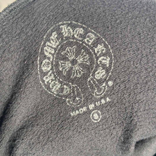 Chrome Hearts Vertical Logo Hoodie Black Brown - 5