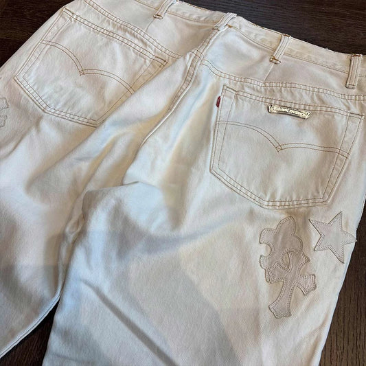 Chrome Hearts White Star Patch Jeans - 2