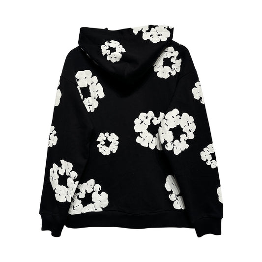 Denim Tears Cotton Wreath Hoodie Black - 2