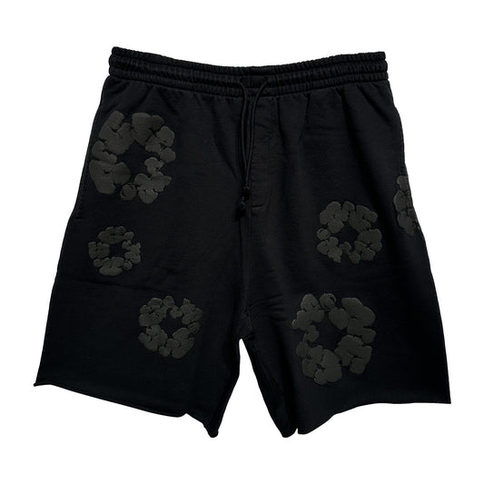 Denim Tears Cotton Wreath Shorts Black - 2