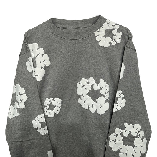 Denim Tears Cotton Wreath Sweatshirt Grey - 2