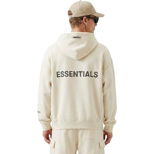 Fear of God Essentials Full Zip Hoodie Cream