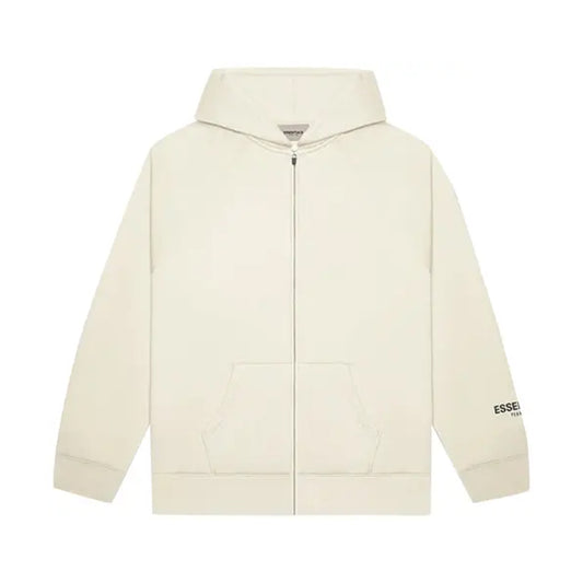 Fear of God Essentials Full Zip Hoodie Cream