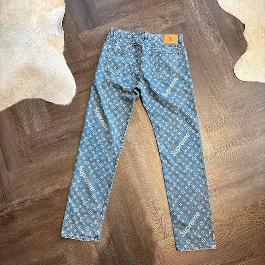 Louis Vuitton Supreme Monogram Blue Jeans - 2