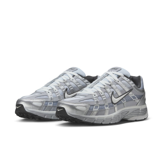 Nike P-6000 Metallic Silver Summit White Grey - 4