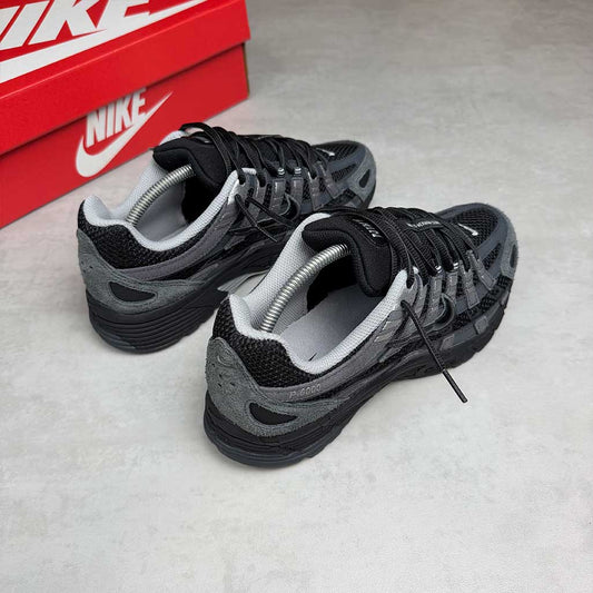Nike P-6000 Suede Anthracite Black Chrome Metallic Silver