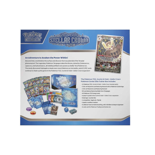 Pokemon Scarlet & Violet Steller Crown Pokemon Center Elite Trainer Box