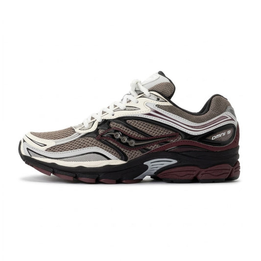 Saucony ProGrid Omni 9 Tan Maroon
