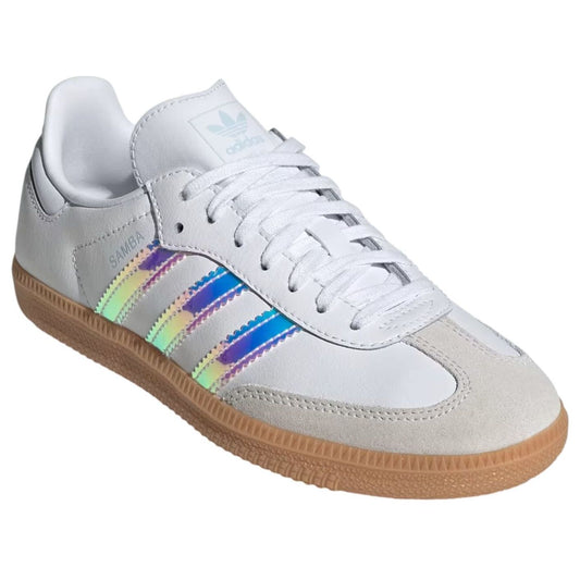 adidas Samba OG White Iridescent Stripes GS