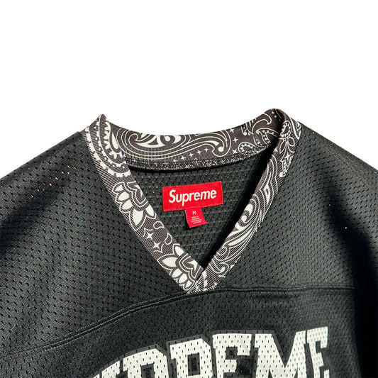 Supreme Bandana Football Jersey Black - 4