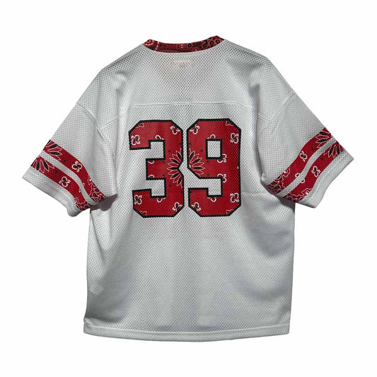 Supreme Bandana Football Jersey White Red - 2