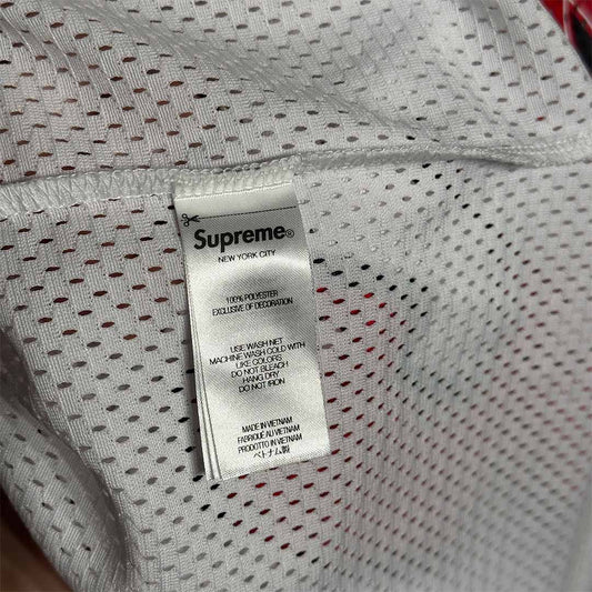 Supreme Bandana Football Jersey White Red - 6