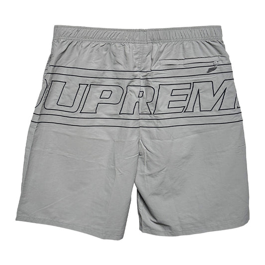 Supreme Big Logo Nylon Short Grey - 2
