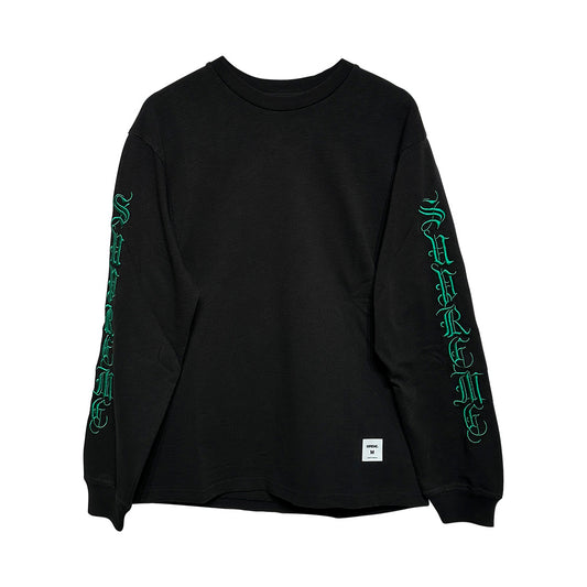 Supreme Old English Long Sleeve Top Black Green - 4