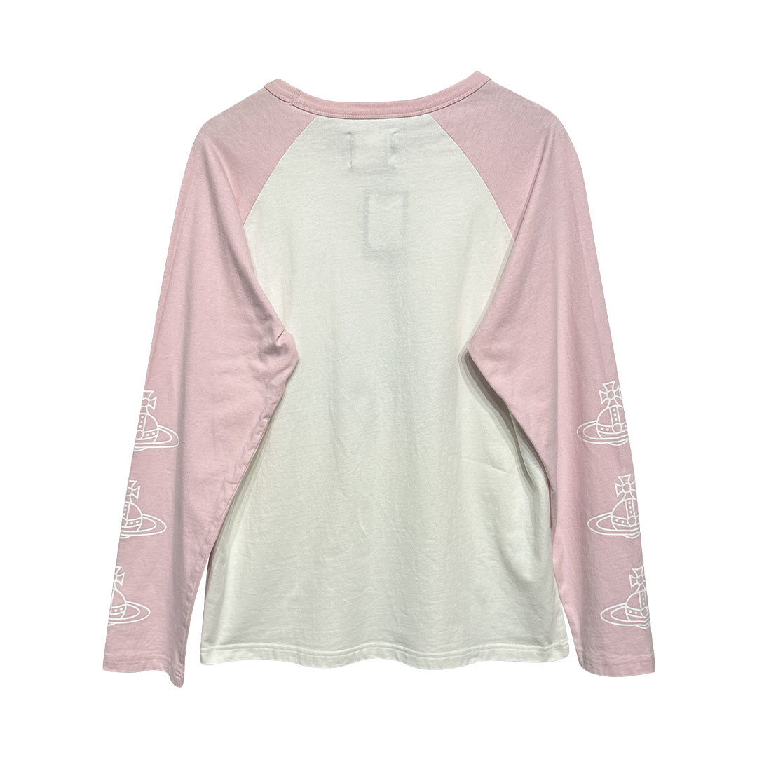Vivienne Westwood Raglan Long Sleeve White Pink - 6