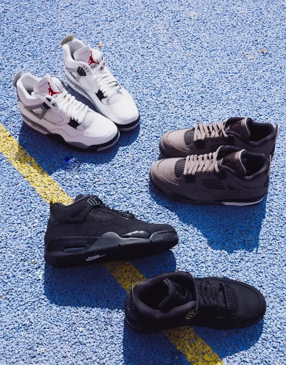     Air Jordan 4 trainers in different colourways at OG Kicks
