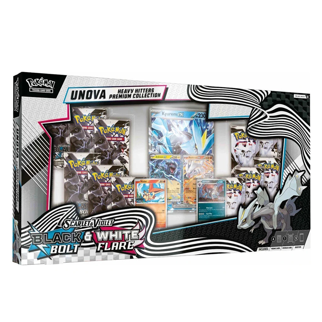 Pokemon Scarlet & Violet Black Bolt & White Flare Unova Premium Collection Box