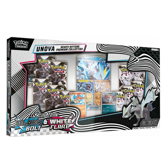 Pokemon Scarlet & Violet Black Bolt & White Flare Unova Premium Collection Box