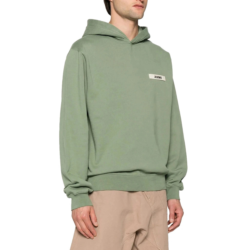 Jacquemus The Gros Grain Hoodie in Green