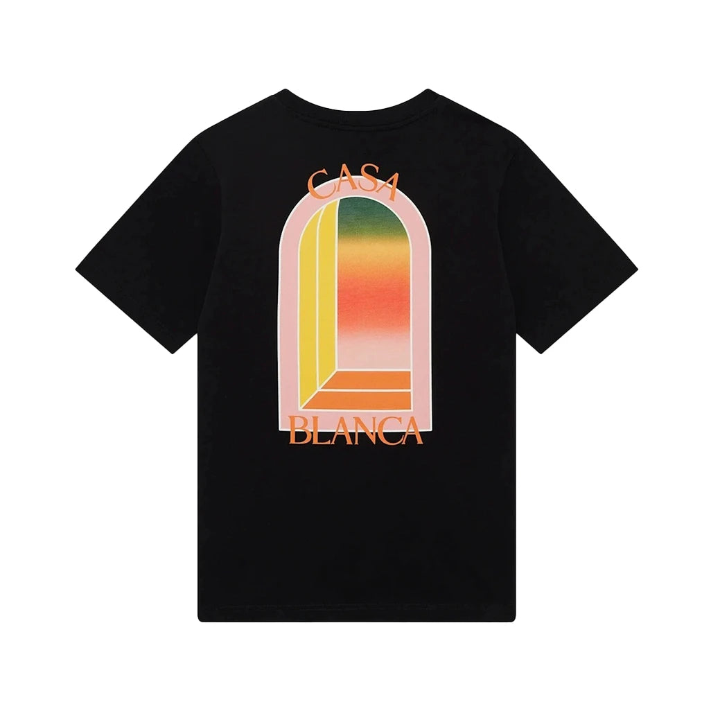 Casablanca gradient arch logo regular fit cotton t-shirt