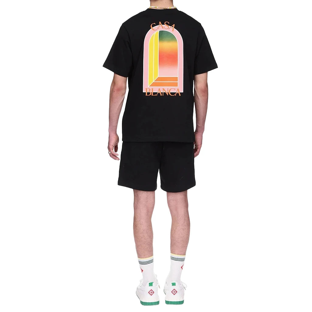 Casablanca gradient arch logo regular fit cotton t-shirt