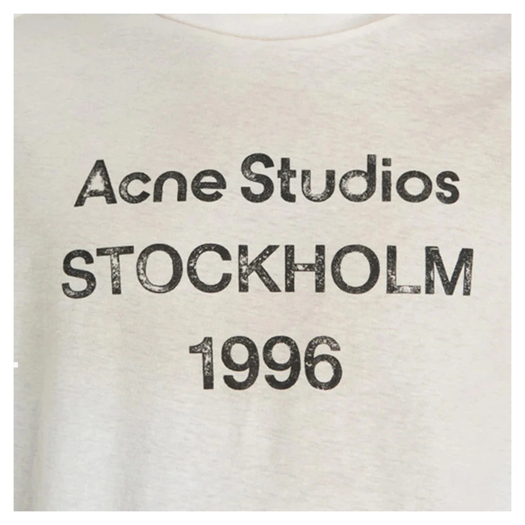 Acne Studios Stockholm Logo T-Shirt Relaxed Fit White