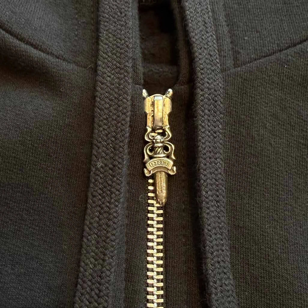 Chrome Hearts Black Brown Zip Up Hoodie