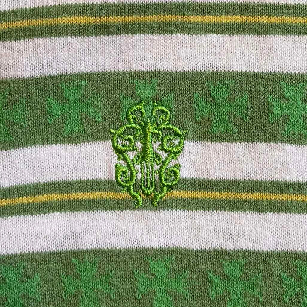 Chrome Hearts Button Up Green Monogram Jumper