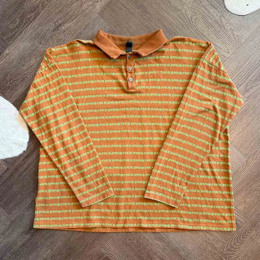 Chrome Hearts Button Up Orange Monogram