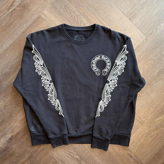 Chrome Hearts Floral Horseshoe Sweatshirt