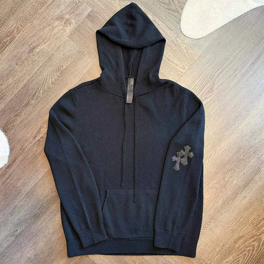 Chrome Hearts Cashmere Pullover Patch Hoodie