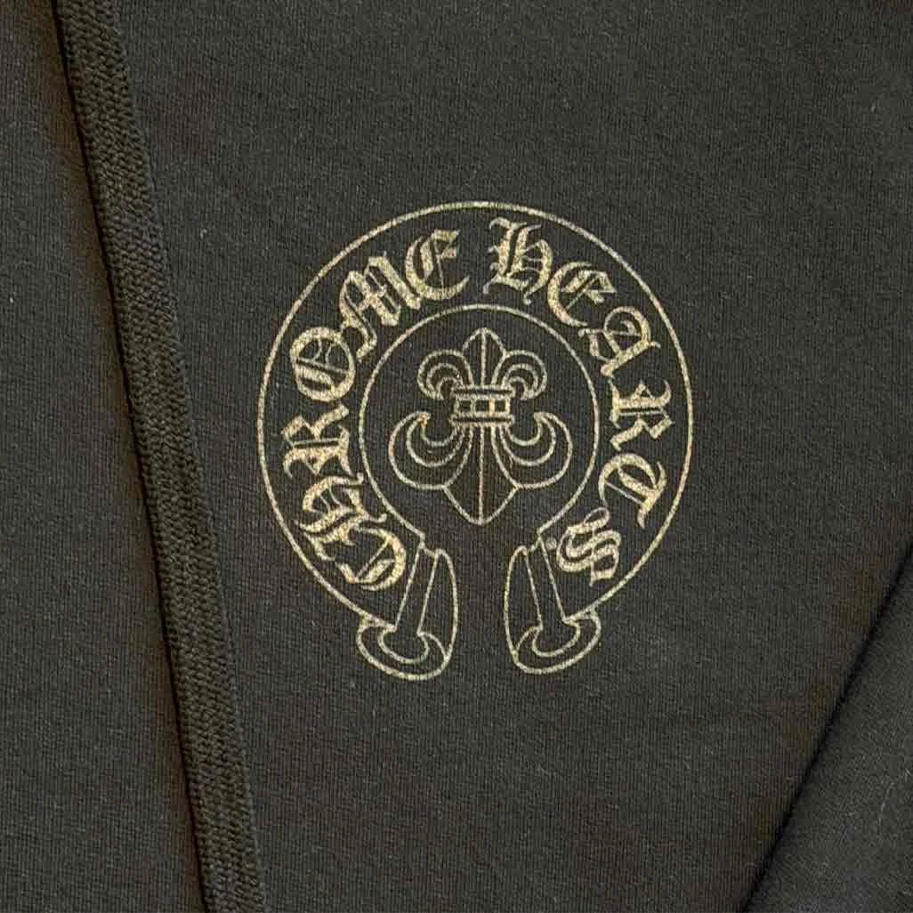 Chrome Hearts Cannes Exclusive Black Fleur Horseshoe Hoodie