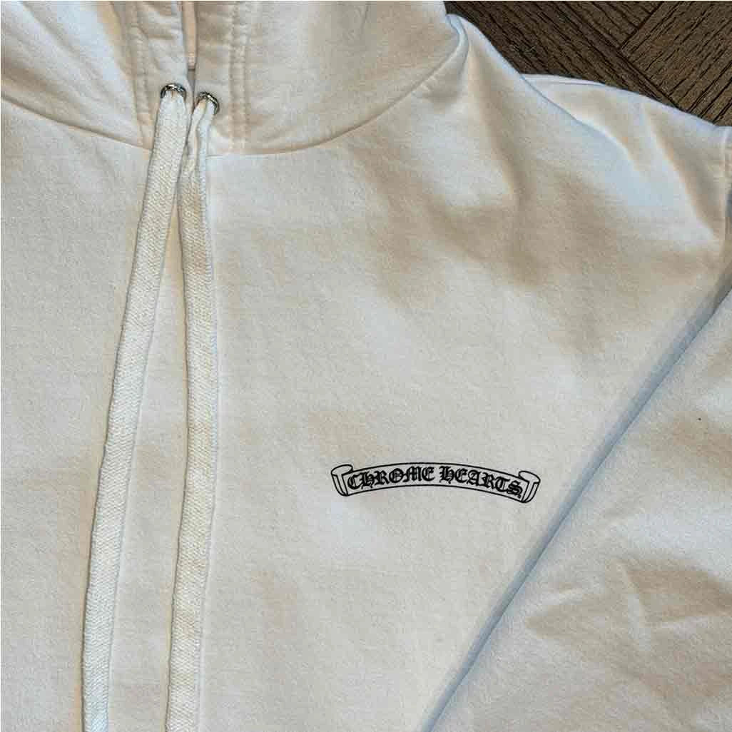 Chrome Hearts St Barths Exclusive Anchor Pullover Hoodie White