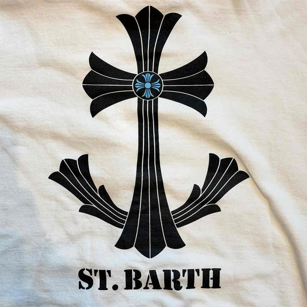 Chrome Hearts St Barths Exclusive Anchor Pullover Hoodie White
