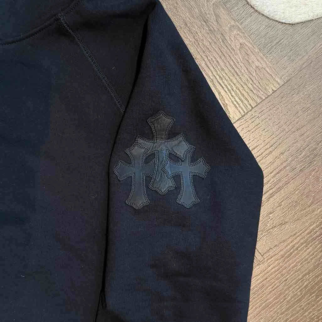 Chrome Hearts Paper Jam Triple Cross Hoodie Black