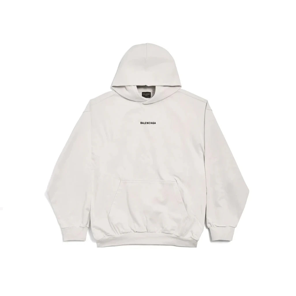 Balenciaga New Back Medium Fit Hoodie – Off White