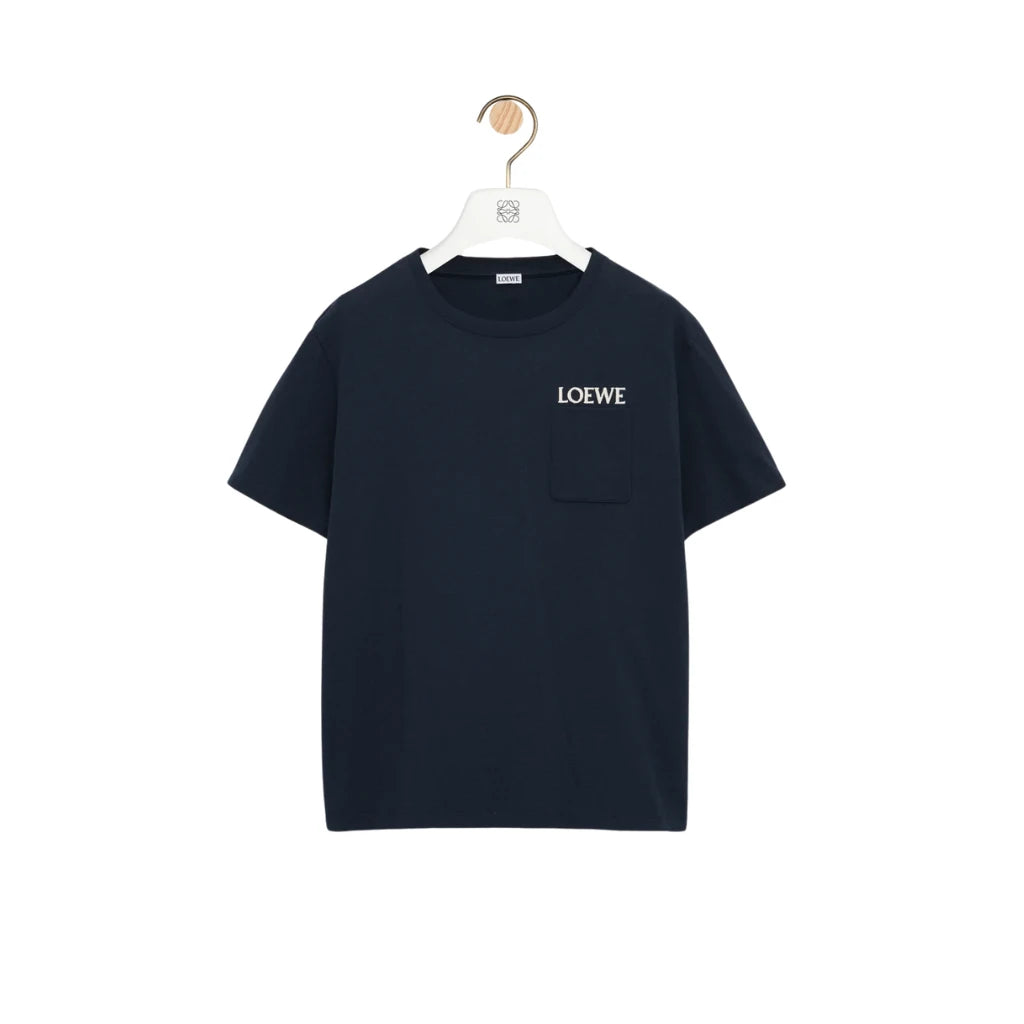 LOEWE Relaxed fit T-shirt in cotton Navy