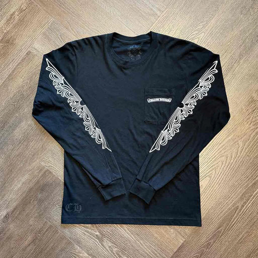 Chrome Hearts Floral Aspen Long Sleeve T-Shirt Black