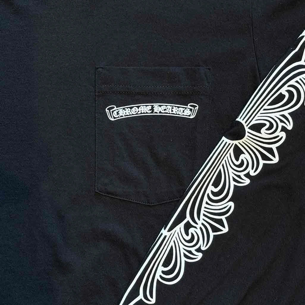 Chrome Hearts Floral Aspen Long Sleeve T-Shirt Black