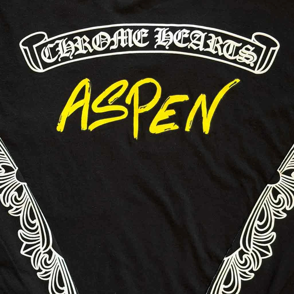 Chrome Hearts Floral Aspen Long Sleeve T-Shirt Black