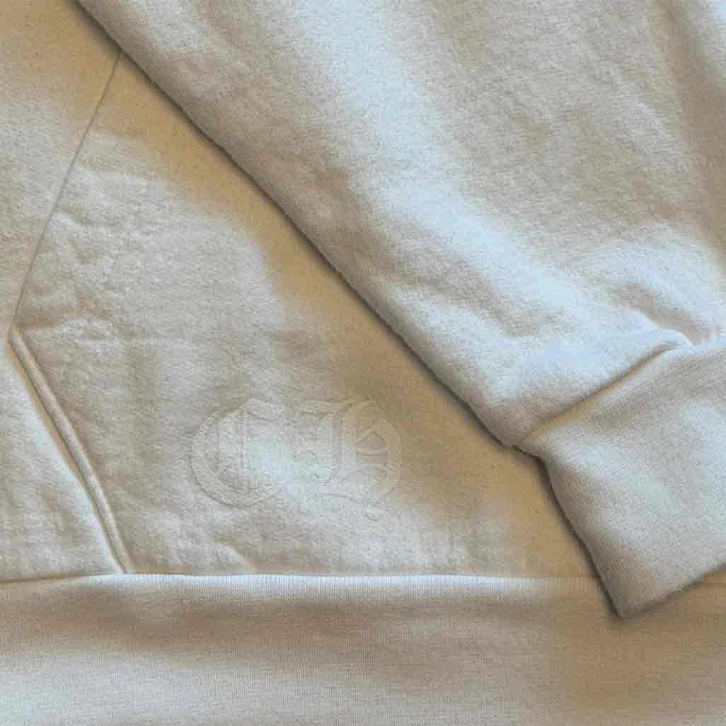 Chrome Hearts St Barths Exclusive Anchor Pullover Hoodie White Blue