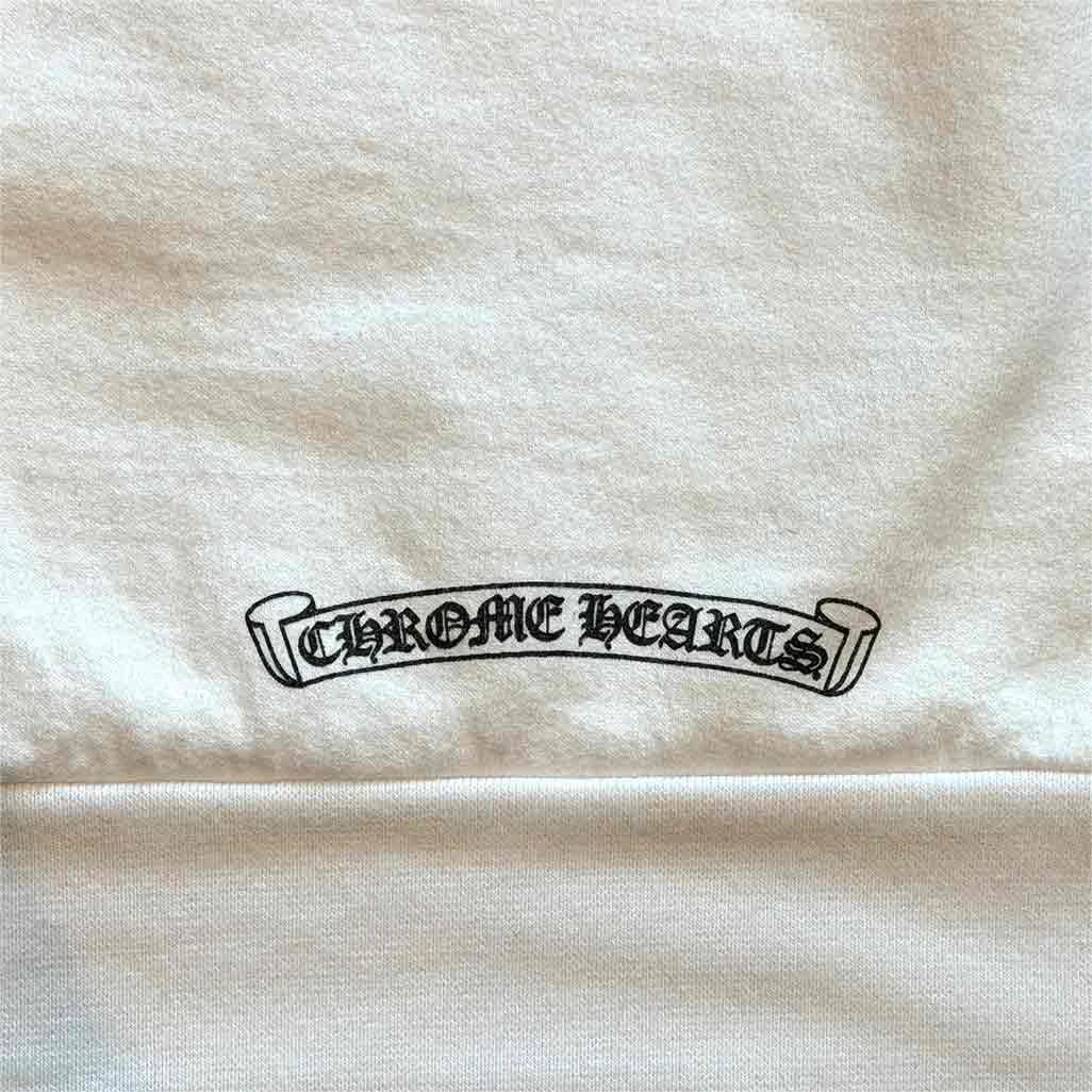 Chrome Hearts St Barths Exclusive Anchor Pullover Hoodie White Blue