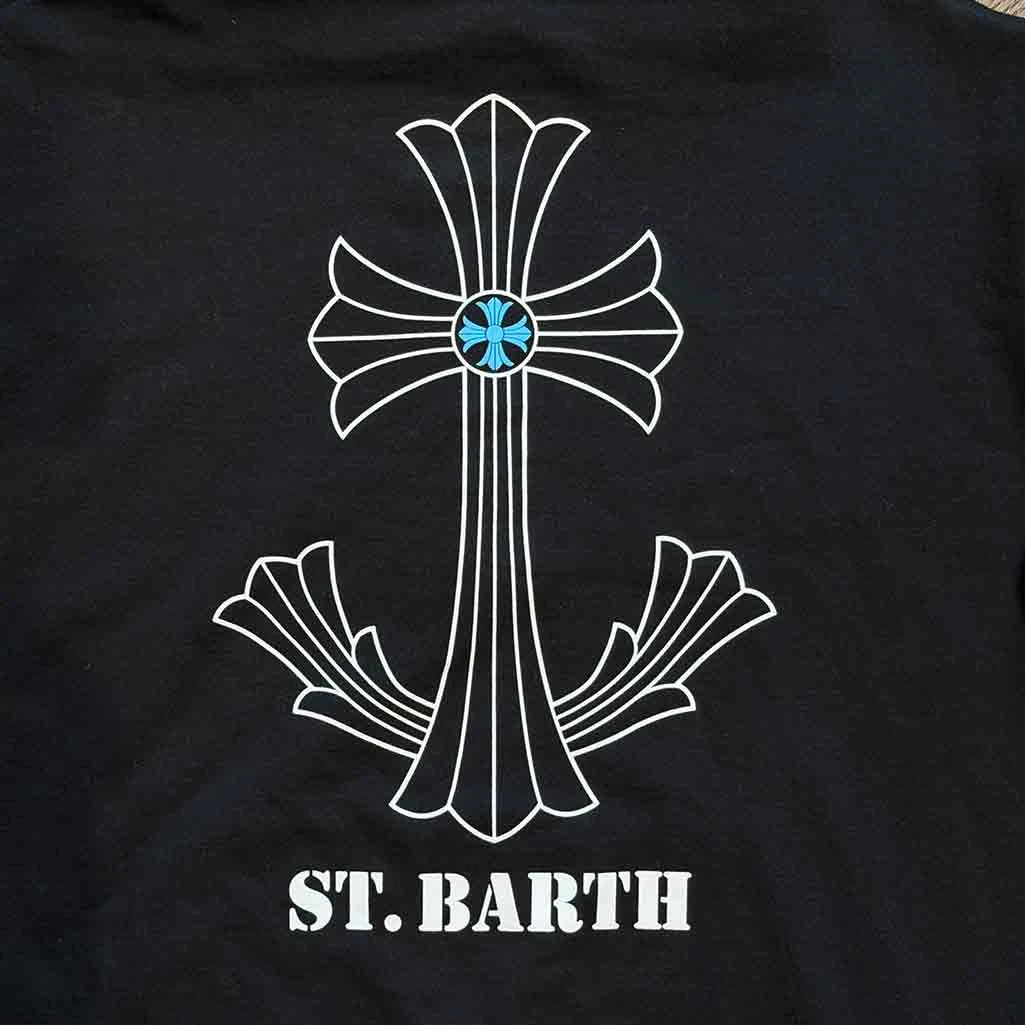 Chrome Hearts St Barths Exclusive Anchor Pullover Hoodie Black Blue