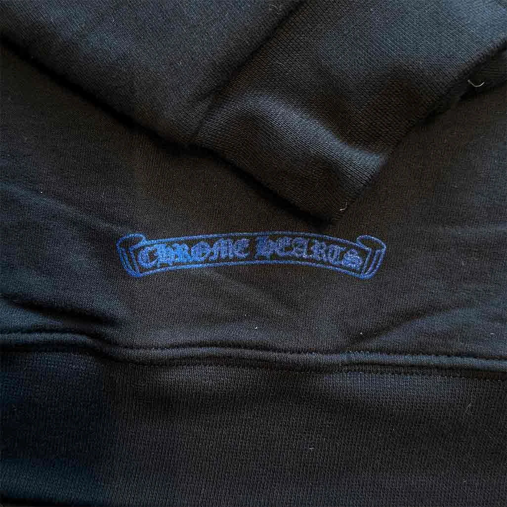 Chrome Hearts Full-Zip Thermal Hoodie Black Blue